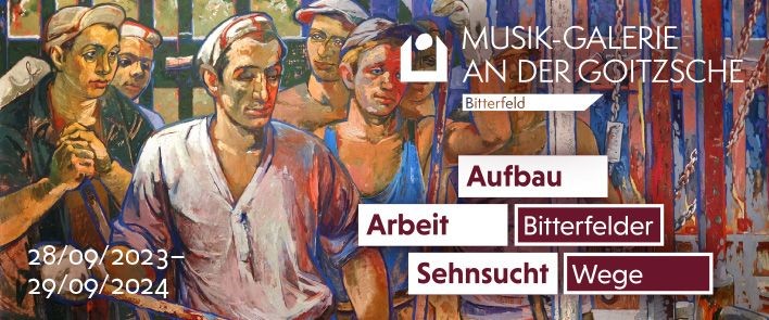 Walter Dötsch, Brigade Nicolai Mamai, Schmelzer Nationalpreisträger Hübner hilft seinen Kollegen, 1961 (Ausschnitt) Eigentum des Landes Sachsen-Anhalt – Landesverwaltungsamt, Dokumentationsstelle Kunst des Landes Sachsen-Anhalt Gestaltung: Juliane Sieber